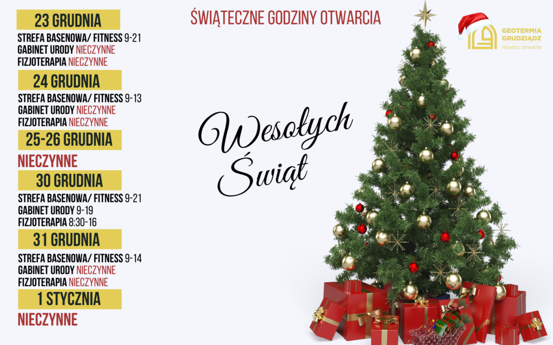 Świąteczne godziny otwarcia