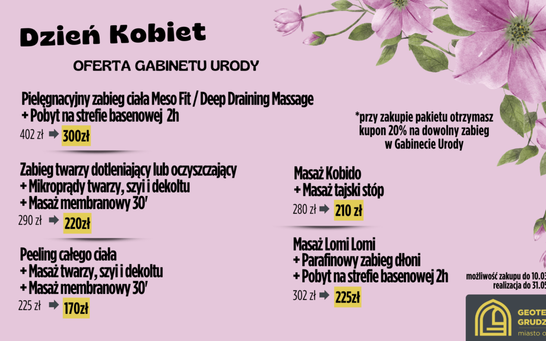 Dzień Kobiet pełen relaksu i odprężenia w Gabinecie Urody