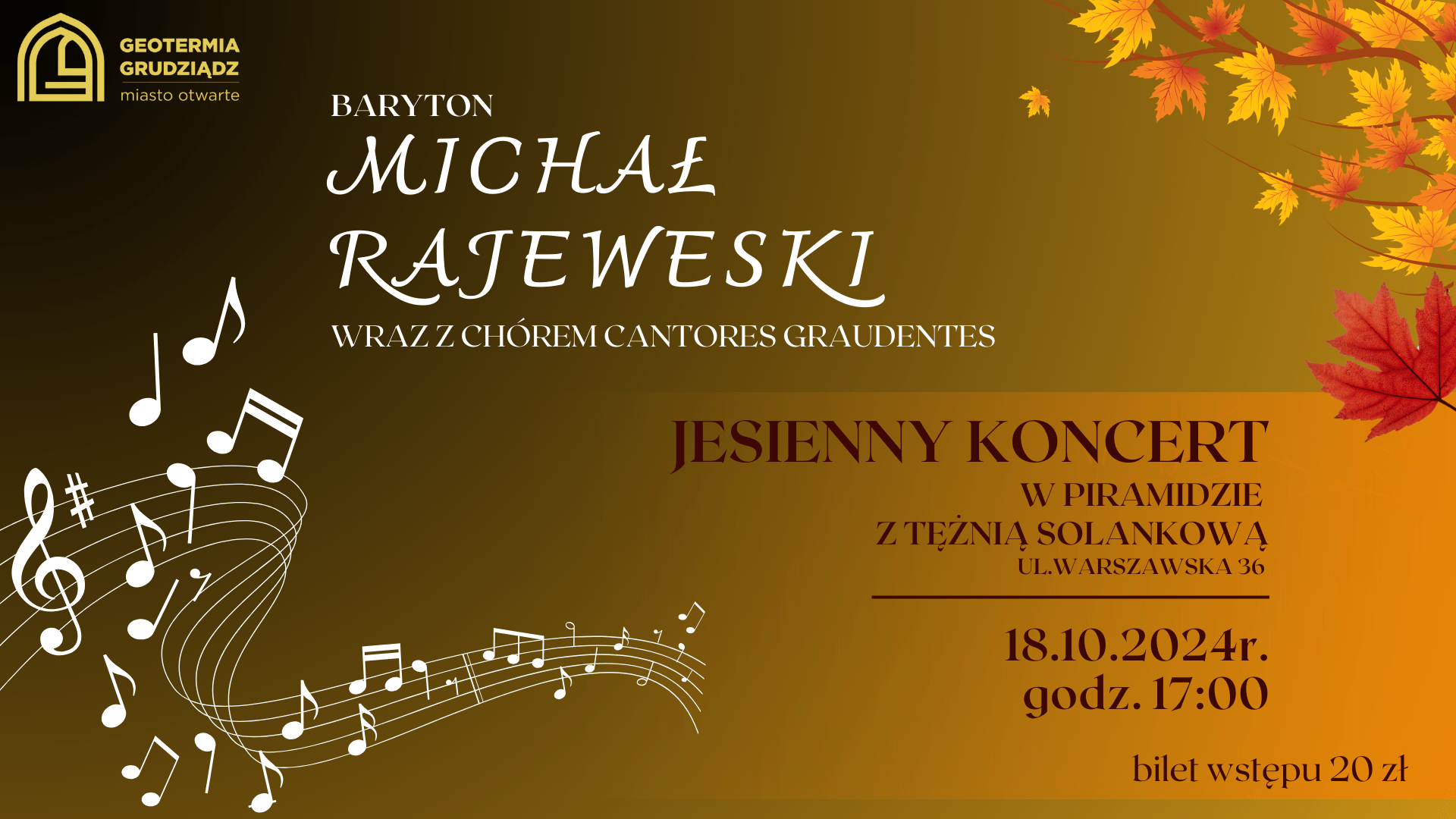 Jesienny koncert w Piramidzie z tężnią solankową